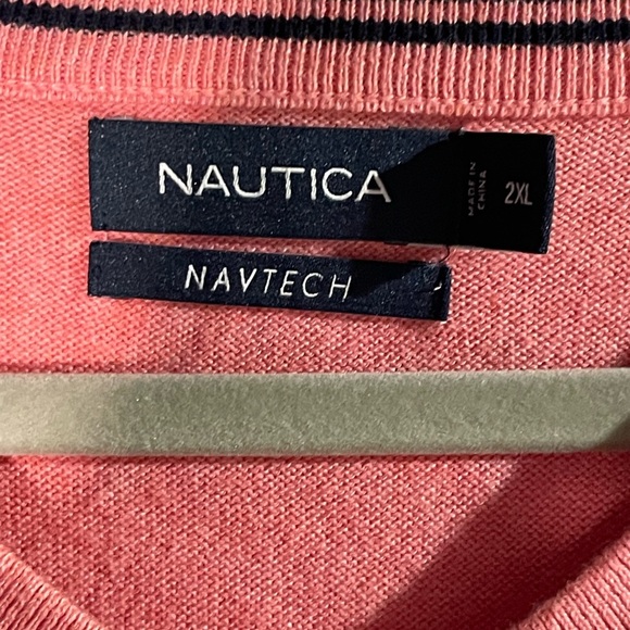 Nautica Men's Pink Navtech Sweater Size 2XL - Picture 3 of 3